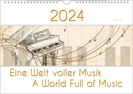 33 Music Wall Calendars + Music Calendars for Children, 2023, 2024